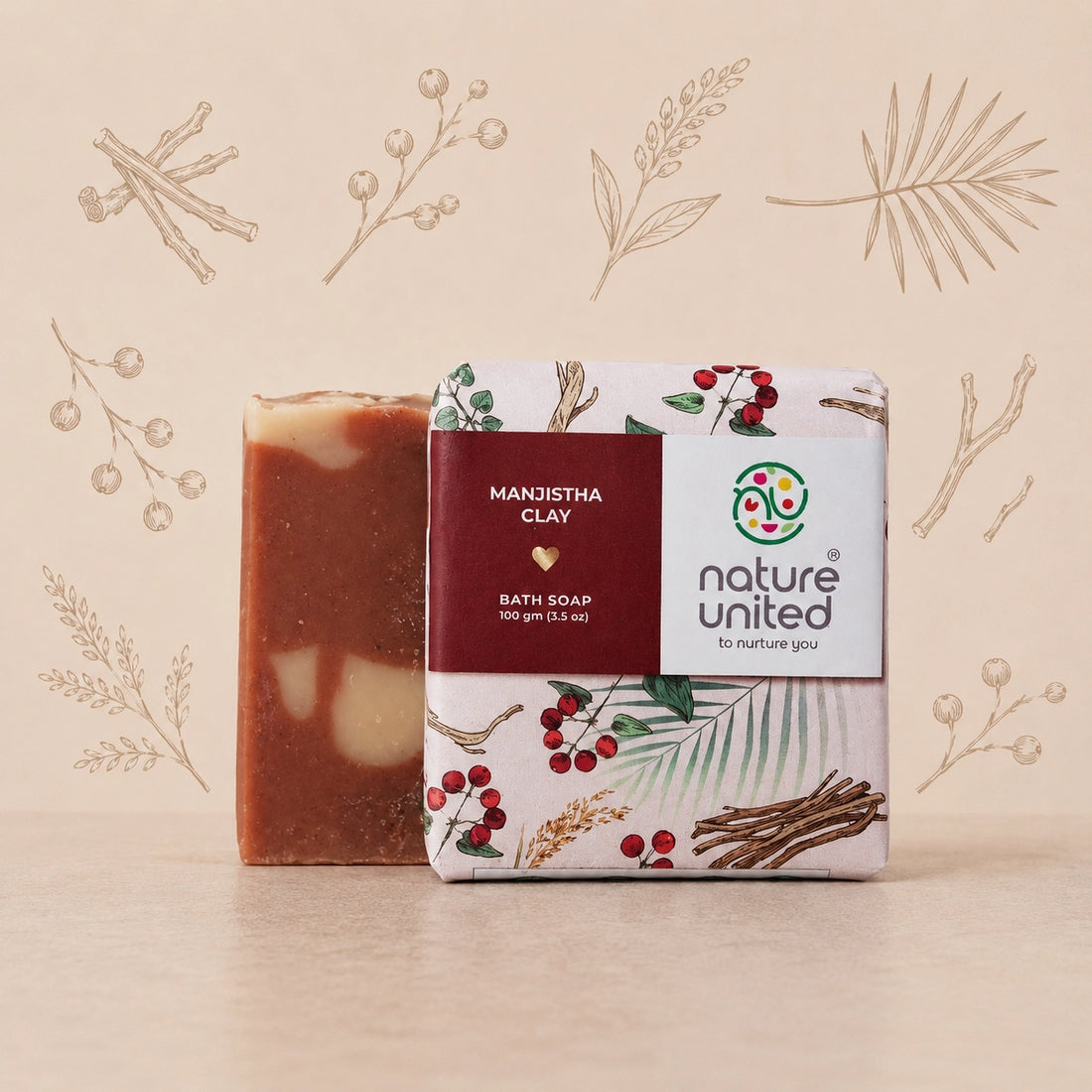 Manjistha Clay  Bath Soap