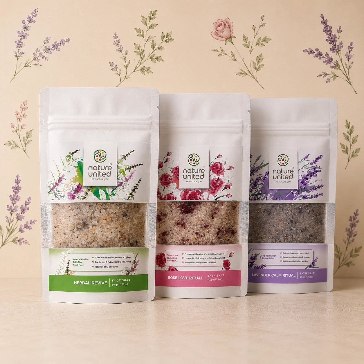 Weekend Recovery Kit - Two Bath Salts + Herbal Foot Soak .